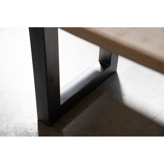 Image 1 of Vintage brushed spruce table by Maxvintage sas