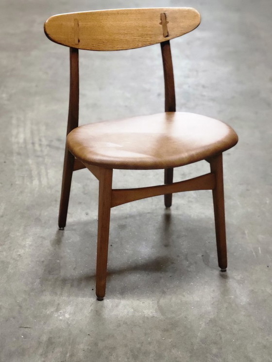 Sedia Hans J. Wegner CH30 in rovere, Carl Hansen & Søn – Sedie da pranzo, Wood, Vintage (photo 4 of 8)