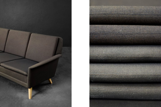 Image 1 of Vintage Mid-Century Danish Modern Brown 3-Seater Sofa by Folke Ohlsson for Fritz Hansen, 1960s