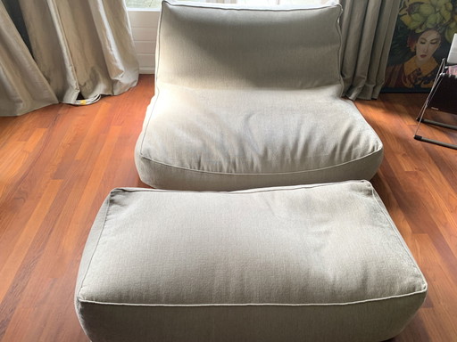 Sillón y puf Verzelloni ZOE XL