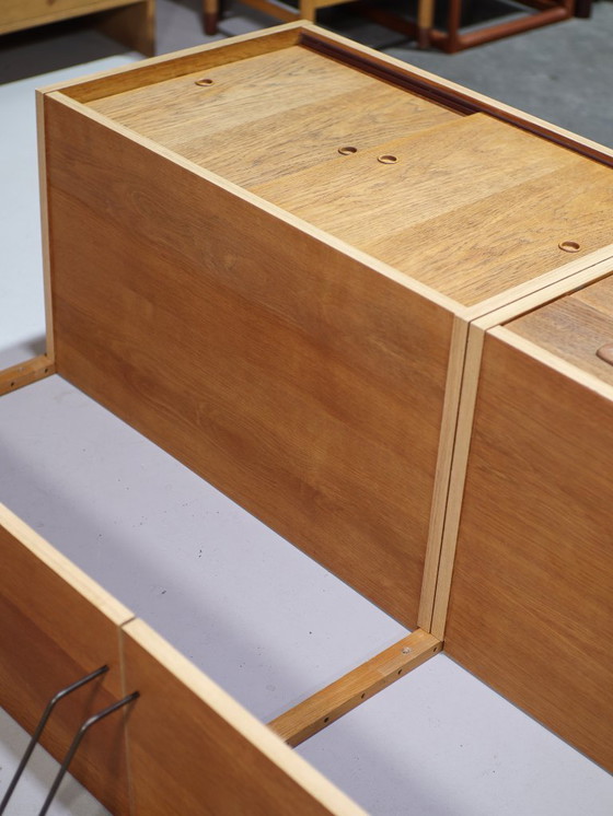 Image 1 of Preben Sørensen wall system oak bookcase Danish