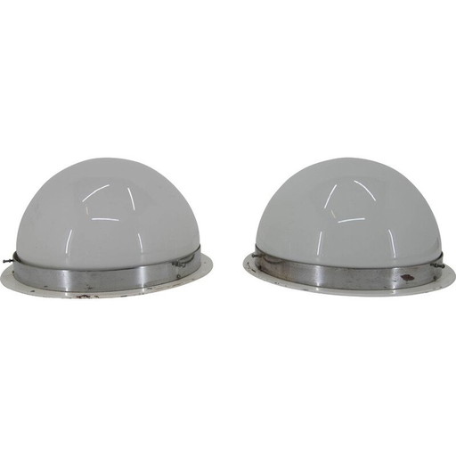 Lampe murale vintage chromée type 5888 r, Tchécoslovaquie 1940
