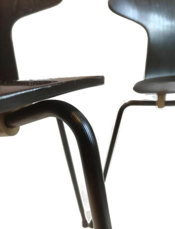 Image 1 of 2x Arne Jacobsen Fritz Hansen 3103 sedia a martello 1965