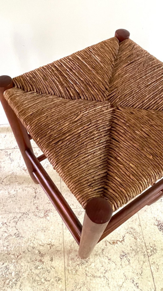 Vintage rieten kruk – Krukjes, Wood, Other (photo 19 of 25)