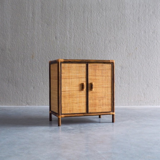 Vintage Rattan & Woven Cane Cabinet – Storage cabinet (photo 10 of 17)