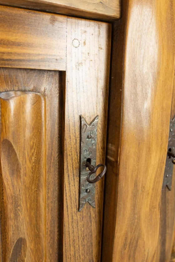 Te koop: Uitzonderlijke set van 2 vintage meubelstukken van "Meubles Aranjou" (jaren 80) – High boards, Wood (photo 3 of 5)