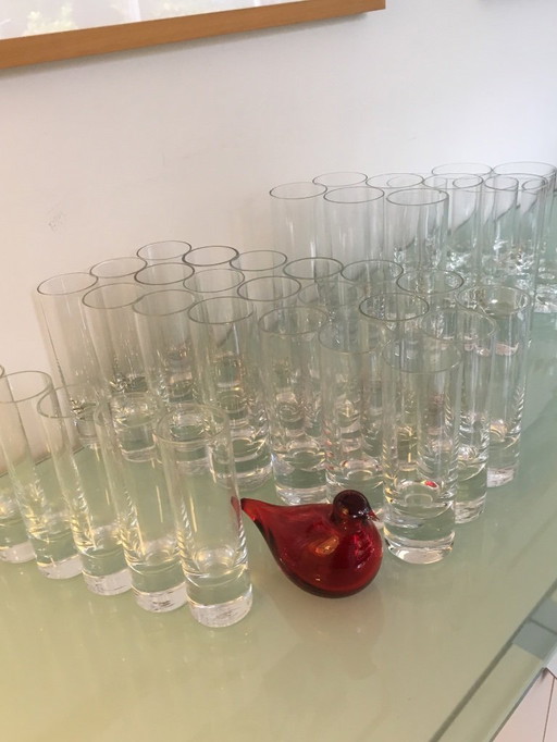 Service de verrerie vintage des années 70, 40 pièces