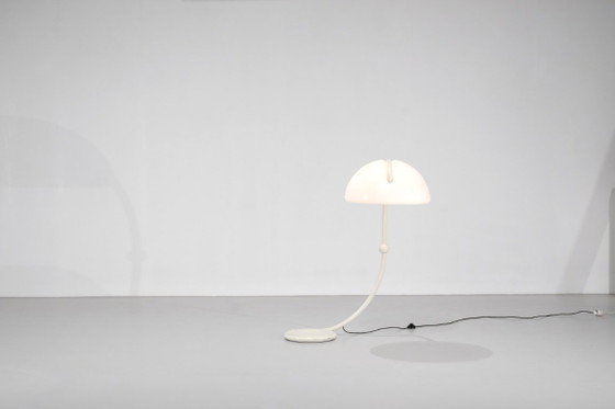 Lampada da terra moderna con paralume a cupola crema, Martinelli Luce, Lampade da terra, Metallo (foto 5 di 15)