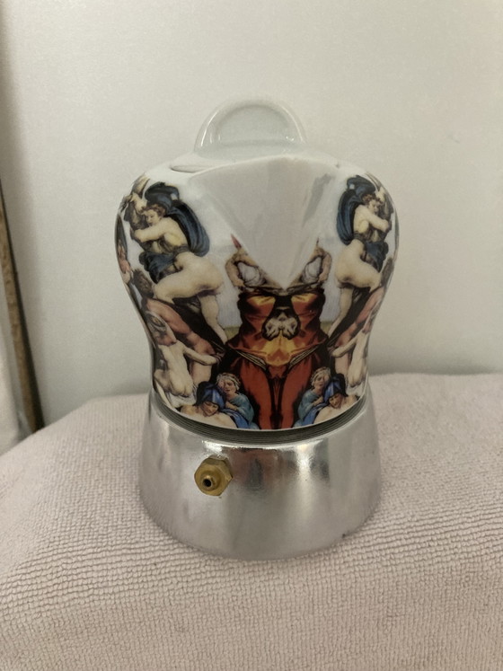 Image 1 of Small vintage Italian porcelain coffee maker