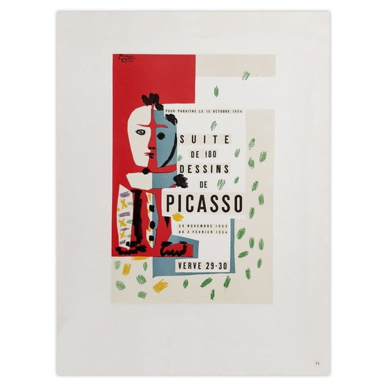 Image 1 of Pablo PICASSO AF 1954 - Suite de 180 dessins poster 1959
