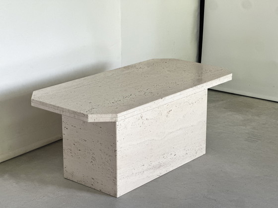 Image 1 of Tavolino da caffè vintage in travertino