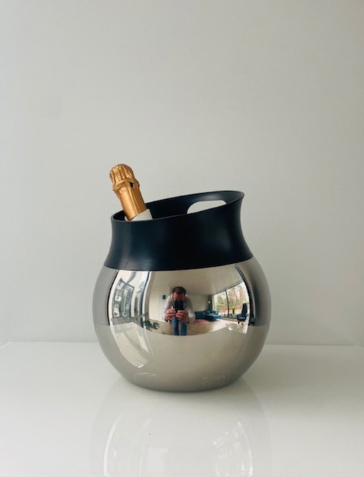 Enfriador de champán de diseño BergHOFF Zeno Line de acero inoxidable