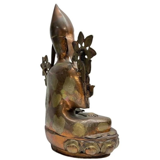 Antiguo Lama Tsongkhapa dorado al fuego en bronce – Ladakh – Siglos XVIII-XIX – Lote 435 – Esculturas, Bronze (photo 4 of 10)