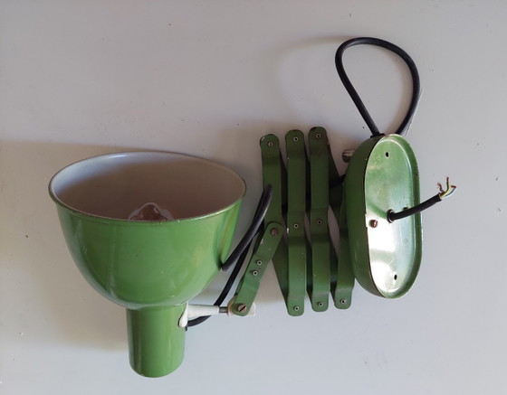 Image 1 of 1940'S Industrial Scissor Wall Light.