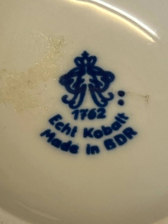 Volkstedt. Servizio da bomboniera, piatto e vaso in cobalto. – Ciotole, Porcelain (photo 5 of 7)