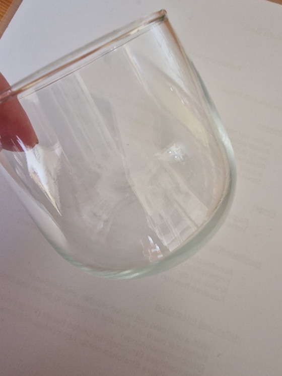 Set van 6 theeglazen in mid-century space age-stijl – Gemaakt in Nederland (jaren 70) – Servies, Glass (photo 7 of 7)