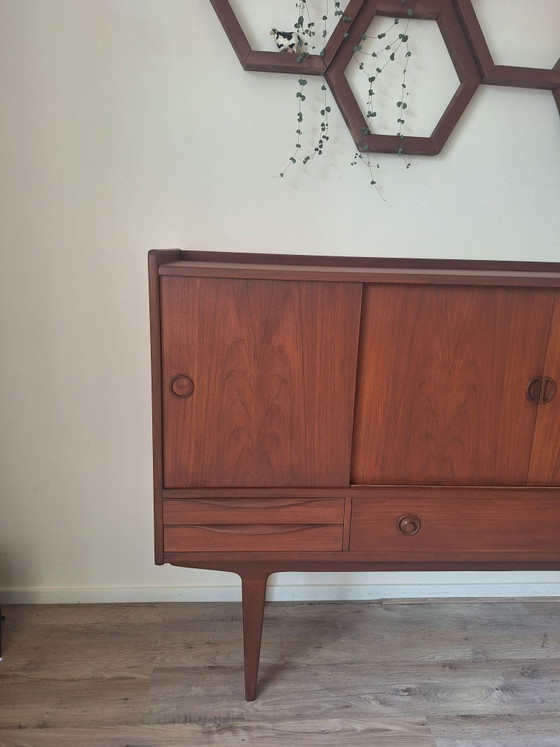 Highboard vintage danois, johannes Andersen, Armoires murales, Bois, Marron (photo 13 sur 15)