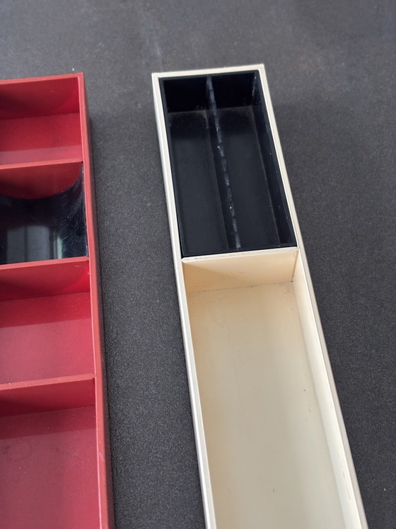 Image 1 of Lot de 3 organiser de bureau Kartell modèle 4643 du designer Pio Manzu