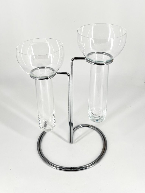 Rosenthal Aqualux Portacandele a 2 bracci – Timo Sarpaneva & Johannes Dinnebier – Glass (photo 2 of 8)