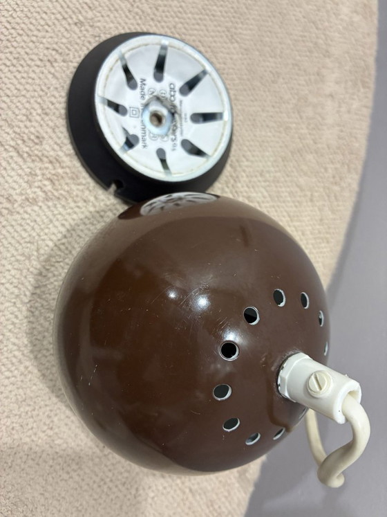 Benny Frandsen for ABO Randers magnetic eyeball lamp, 1960s-70s, Table lamps, Metal, Brown (photo 5 of 6)