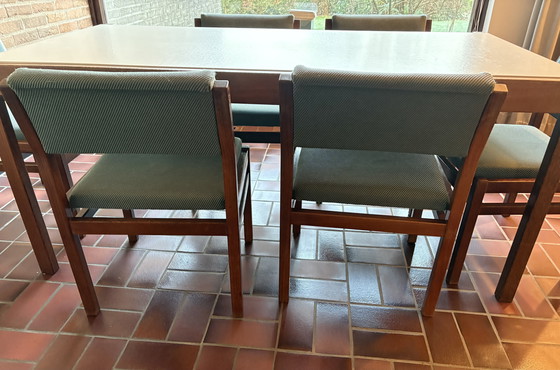 Image 1 of Table à manger Pastoe avec 6 chaises