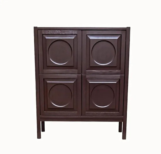 Highboard Sideboard Bar Brutalist style De Coene 1970's