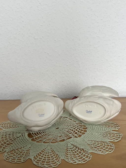 Cygne en porcelaine