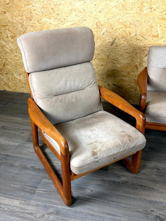 Image 1 of Divano in teak anni '60-'70 a 3 posti e 2 poltrone Easy Chair Holstebro Møbelfabrik A/S