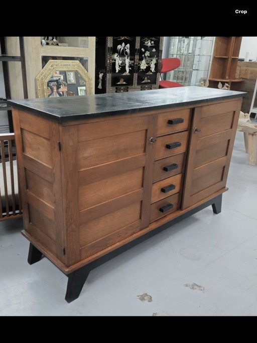 Rene Gabriel dressoir in Franse eikenhouten stijl uit het midden van de 20e eeuw – Wood (photo 2 of 6)