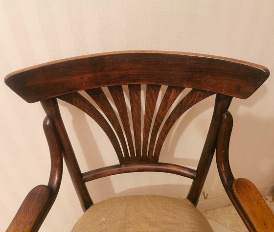 Image 1 of Thonet chair, with marking