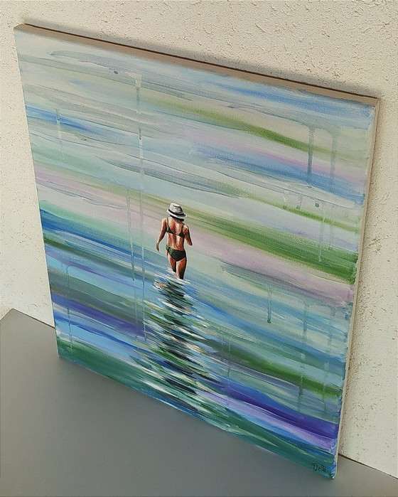 Della CAMILLERI - Water 2 - Artist's Painting – Paintings & Drawings, Canvas (photo 6 of 9)