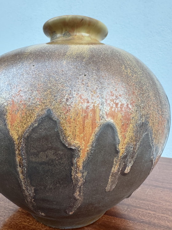 Grande Vaso Sfera Gres Fiammato Art Déco – Vasi, Ceramic (photo 12 of 14)