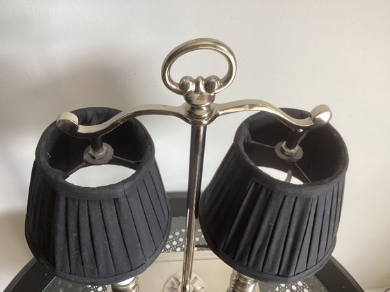 BOUILOTTE TAFELLAMP – Tafellampen, polished steel, Textile (photo 3 of 6)
