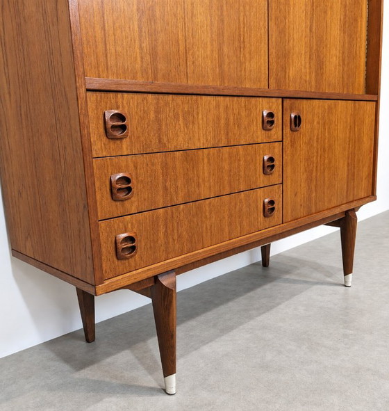 Armadi contenitori Mid Century Modern in legno, Metallo, Marrone (foto 2 di 9)
