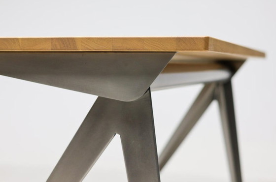 Jean Prouvé Direction Desk “Compass” Limited Edition – RAW Steel & Natural Oak | Vitra – Dining tables, Wood (photo 7 of 12)