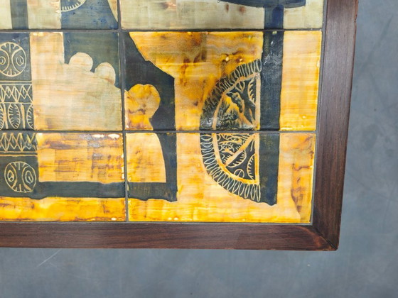 Image 1 of Danish Haslev Teak Tile Coffee Table Otto Detlefsen 1960s