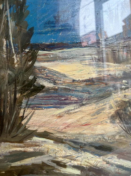 Oil on Canvas Landscape Painting by Lamberto Lamberti, 1970s, Paintings & Drawings (photo 3 of 9)