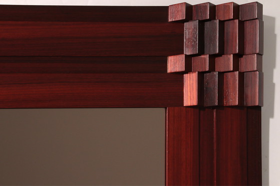 Image 1 of Luciano Frigerio 'Model Norman' Miroir italien du milieu du siècle 1970