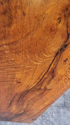 Image 1 of Vintage jaren 70 Brutalist coffee table salontafel uit Acacia hout