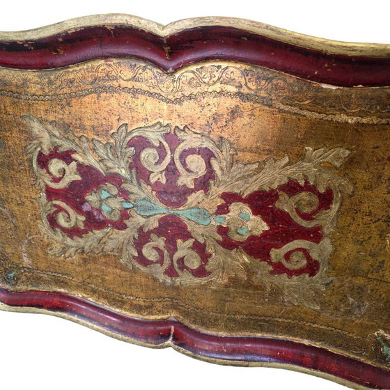 Image 1 of Old wooden Florentine tray