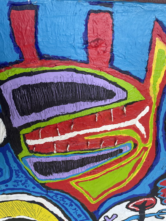 Image 1 of Harold Scheffer  “ Paradise “  100x100 cm