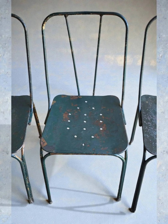 Tuinstoelen Parc et Jardin de Paris, jaren 50 (*4) – Tuinmeubelen, Iron (photo 9 of 13)
