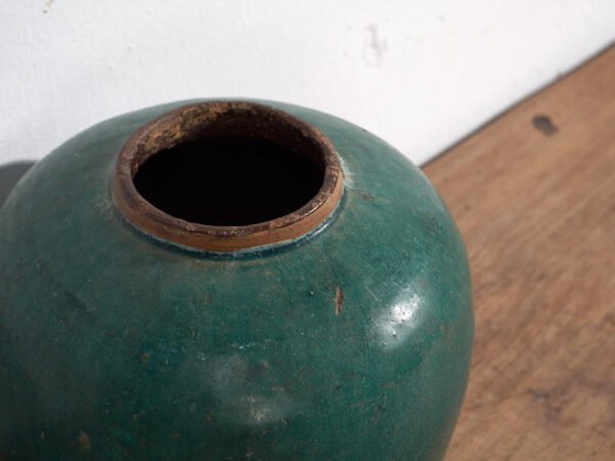 Antieke geglazuurde keramische vaas (ca. 1820) #14 – Vazen (photo 12 of 34)