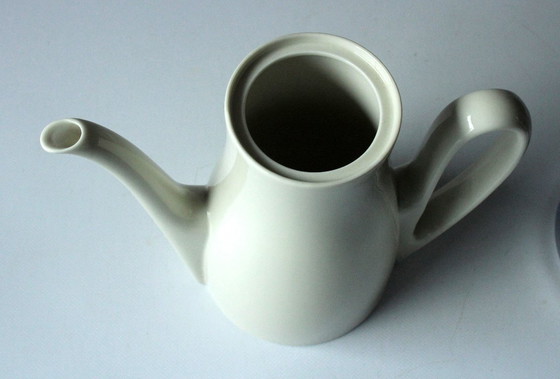 Image 1 of Caffettiera Schulte Ufer in porcellana Fürstenberg con coperchio scaldavivande in metallo