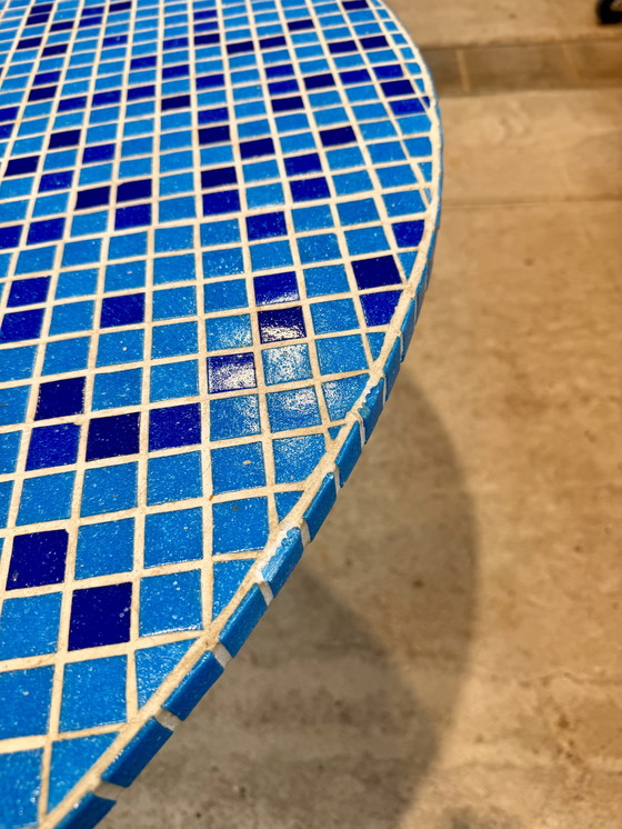 Image 1 of Table en céramique avec base en acier noir