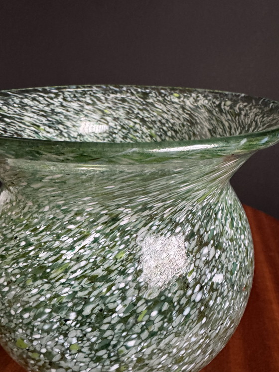 Image 1 of Antique Murano glass ball vase