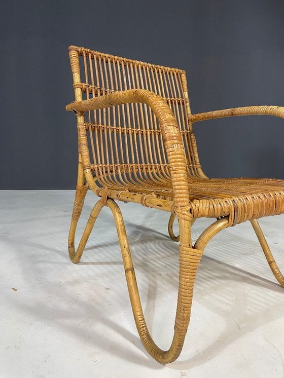 Image 1 of Ensemble de sièges en rotin Art déco, Europe centrale, années 1930-1940