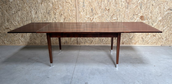 Image 1 of Scandinavische vintage uitschuifbare eettafel uit 1960