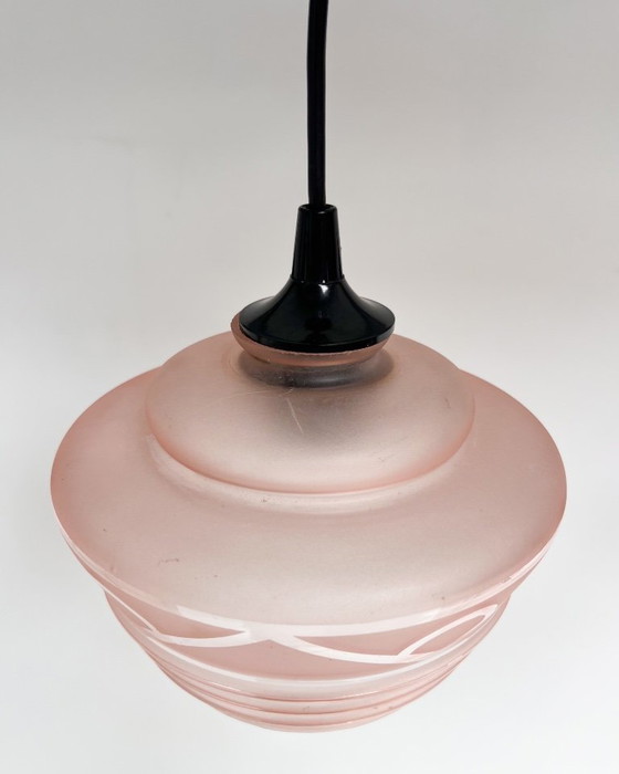 Lampada da soffitto in vetro rosa (ciascuna), anni '60 – Lampade a sospensione, Glass, Vintage (photo 9 of 10)