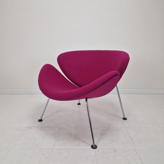 Image 1 of Silla Orange Slice con otomana de Pierre Paulin para Artifort, años 80